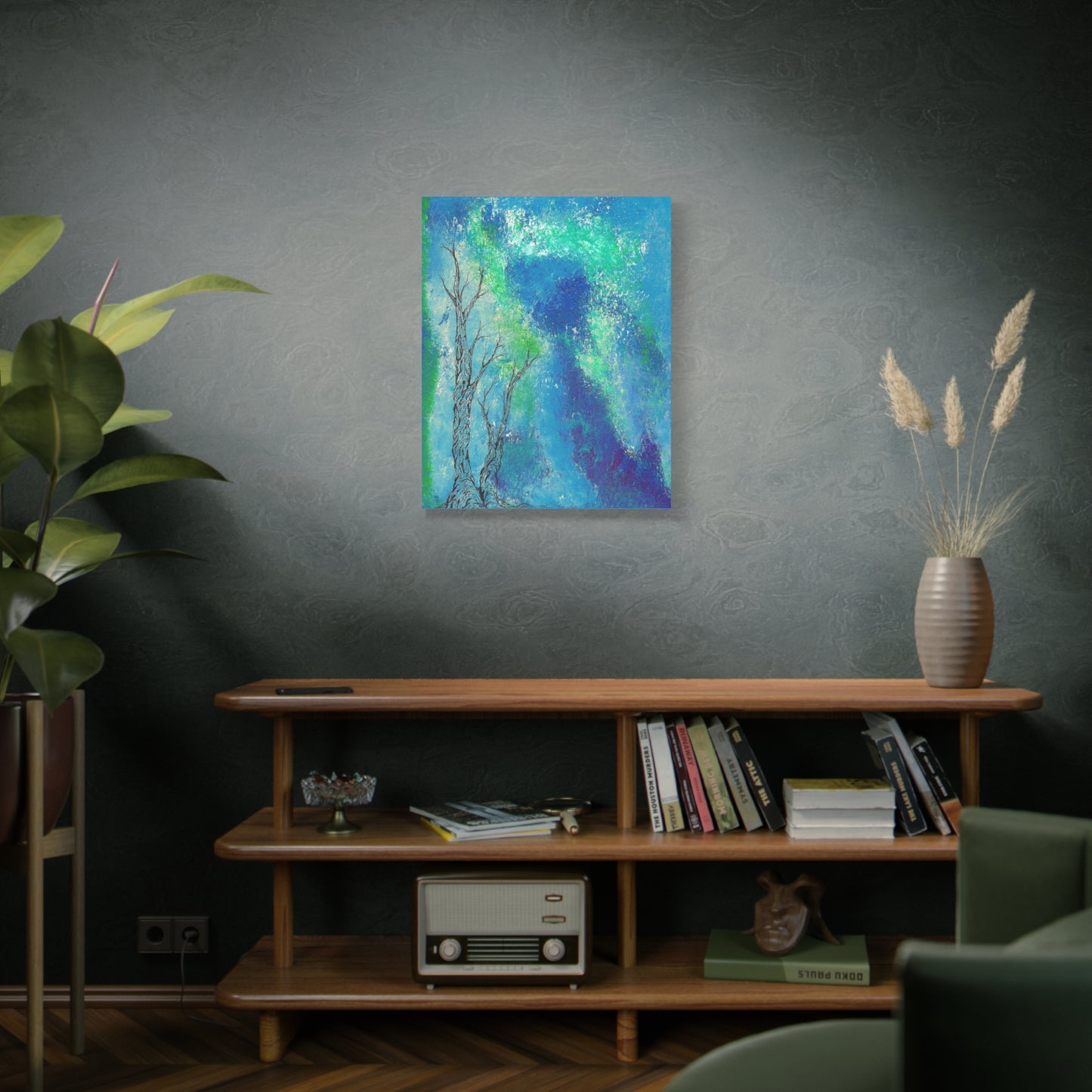 Titled "Into The Unknown" Abstract On Canvas