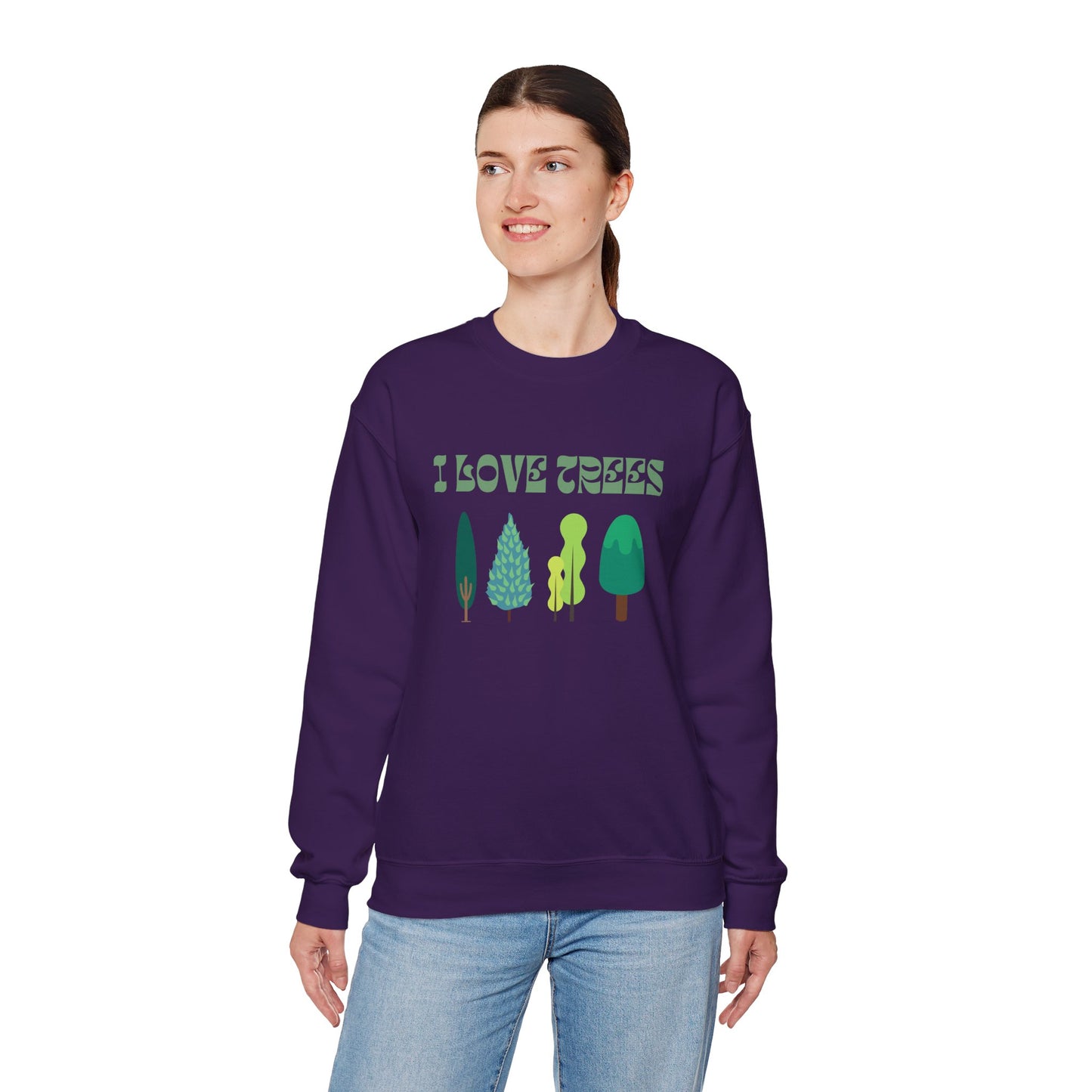 I Love Trees Sweatshirt Unisex In Multiple Colors