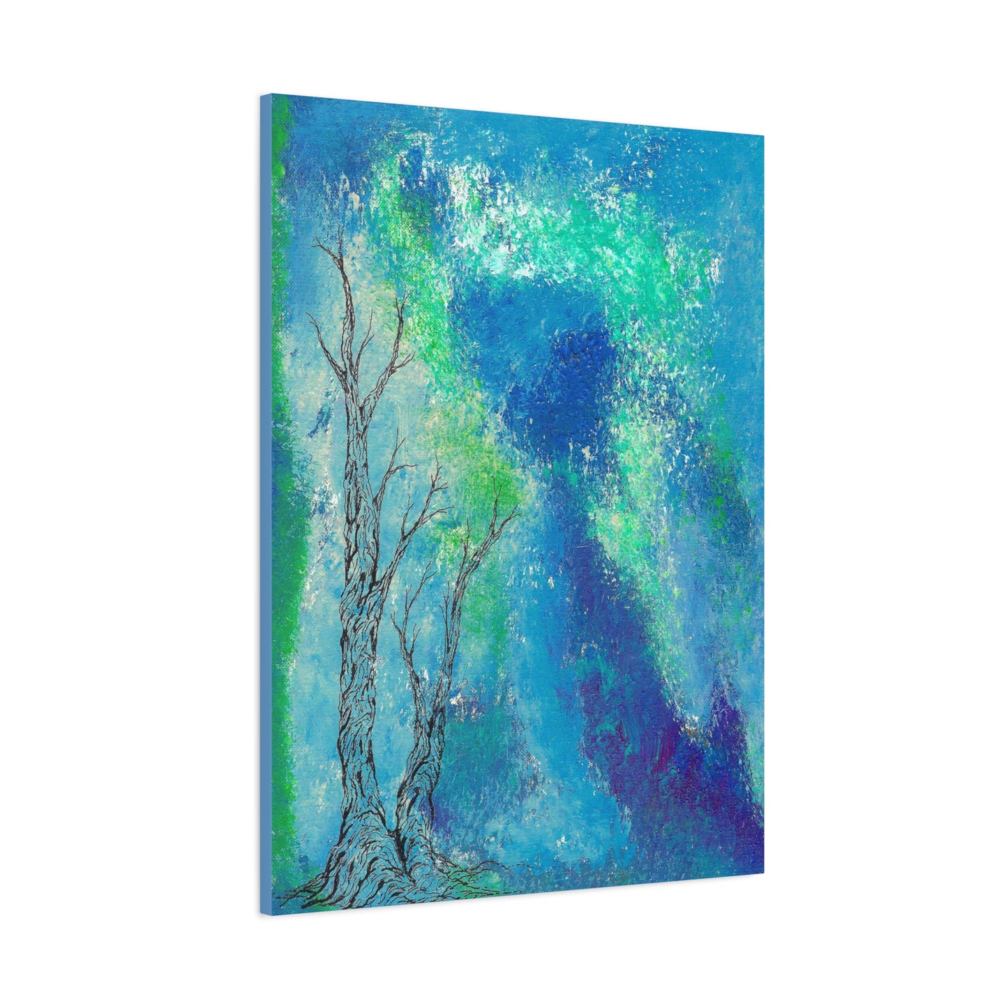 Titled "Into The Unknown" Abstract On Canvas