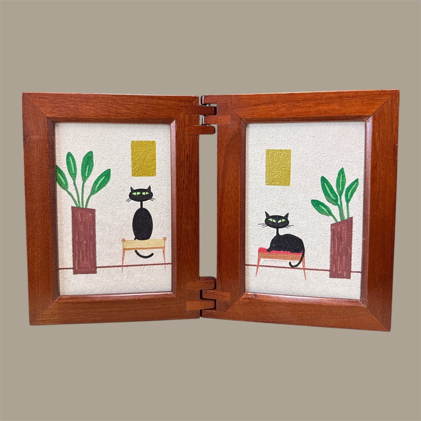 Portrait Day Dual Framed Black Kitties