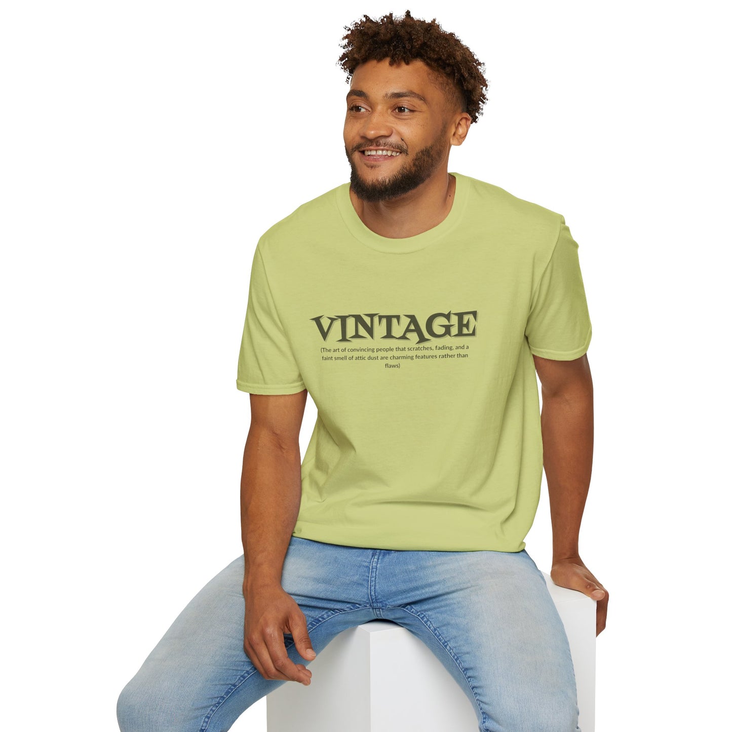 Vintage Definition T-Shirt — Text-Only Retro Typography Shirt