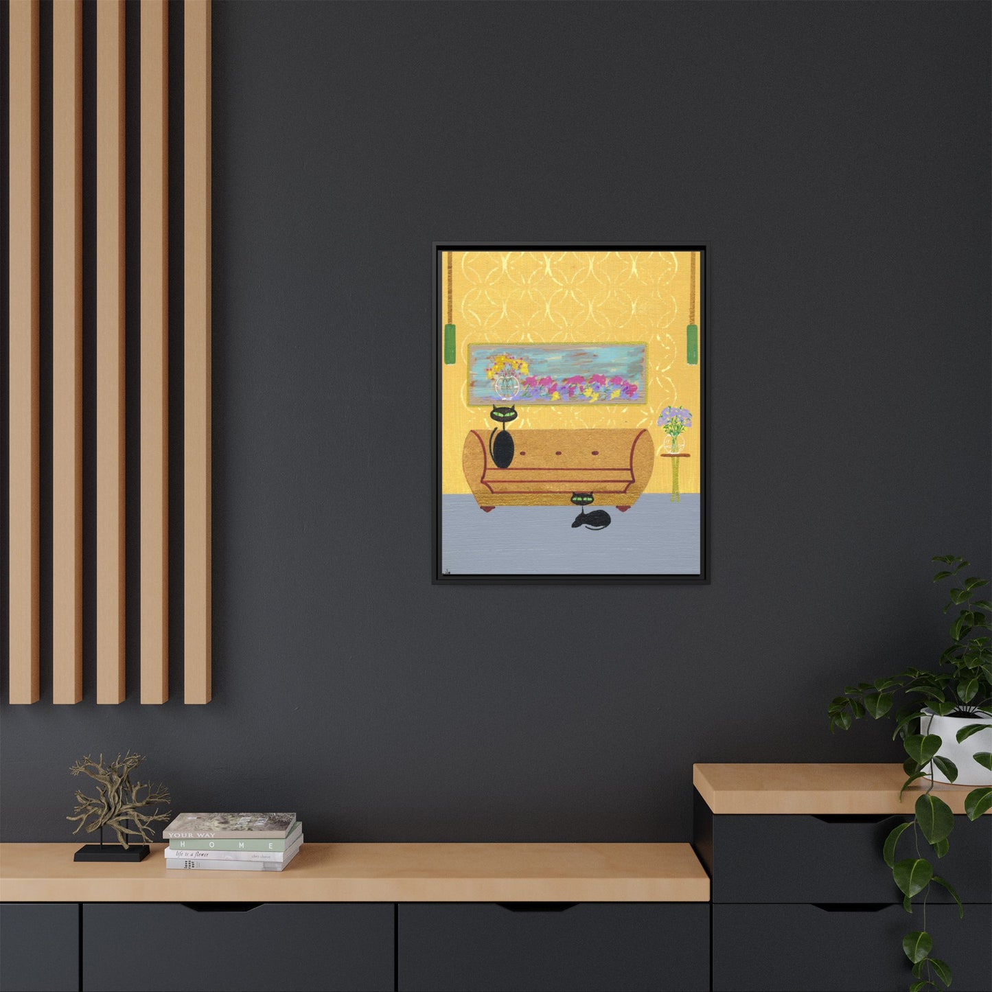 1977 Charm Framed Canvas Print