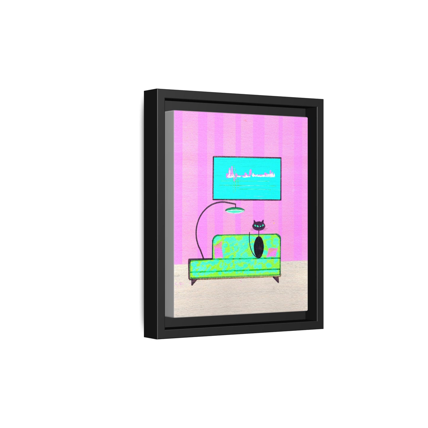 Well Behaved Vintage Inspired Framed Canvas Print