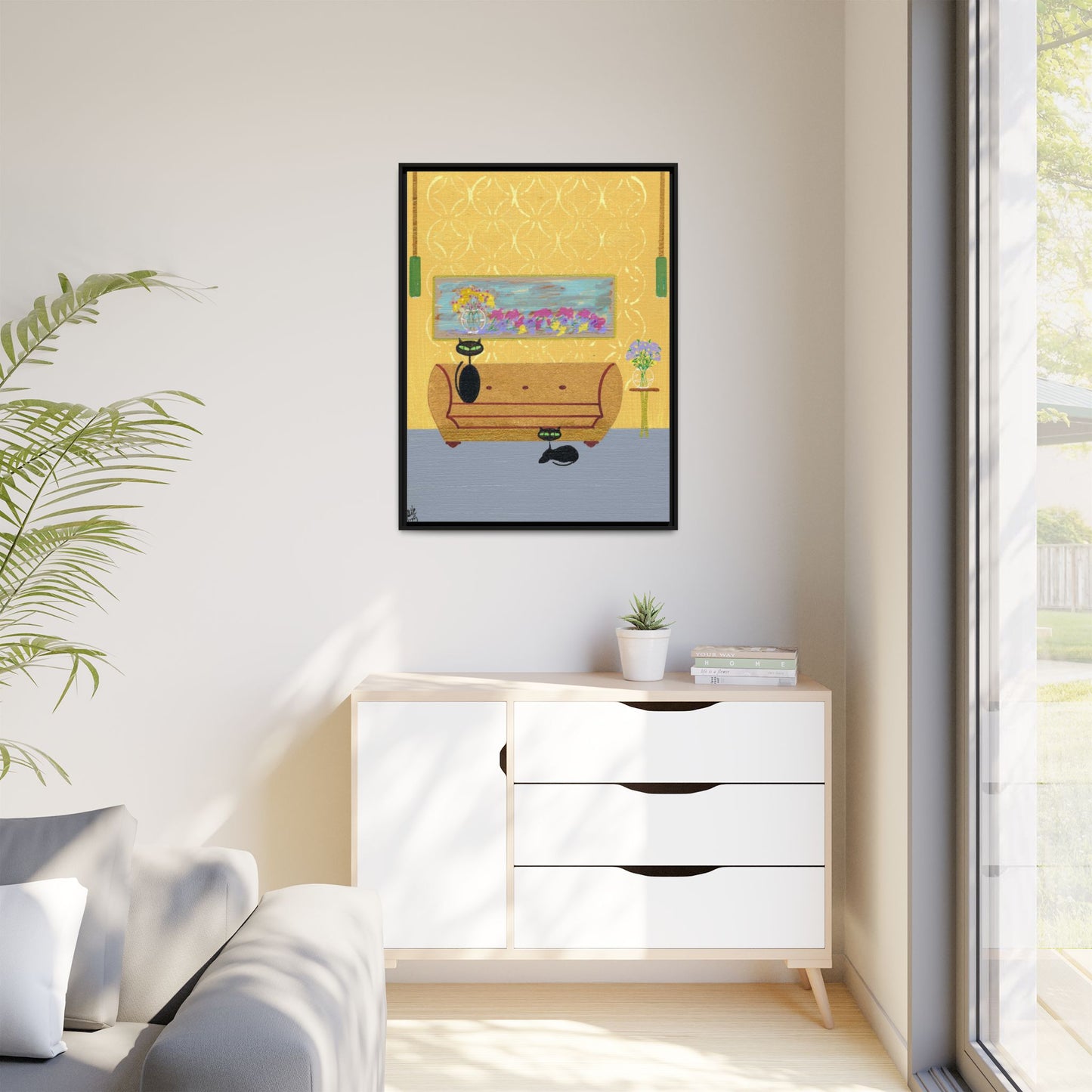 1977 Charm Framed Canvas Print