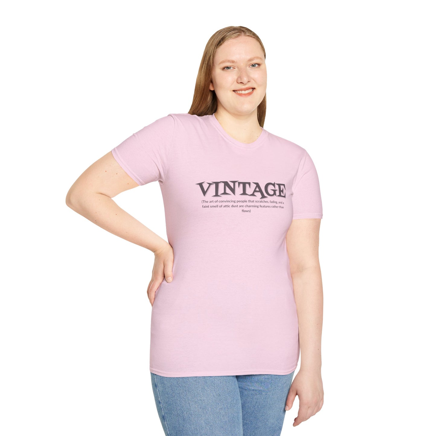 Vintage Definition T-Shirt — Text-Only Retro Typography Shirt