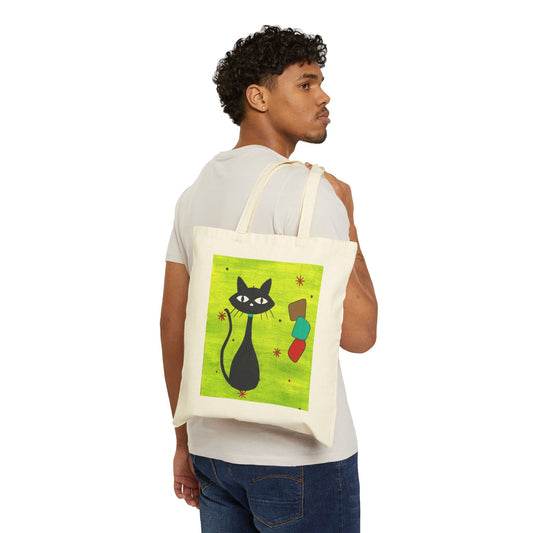 Retro Cat Tote Bag