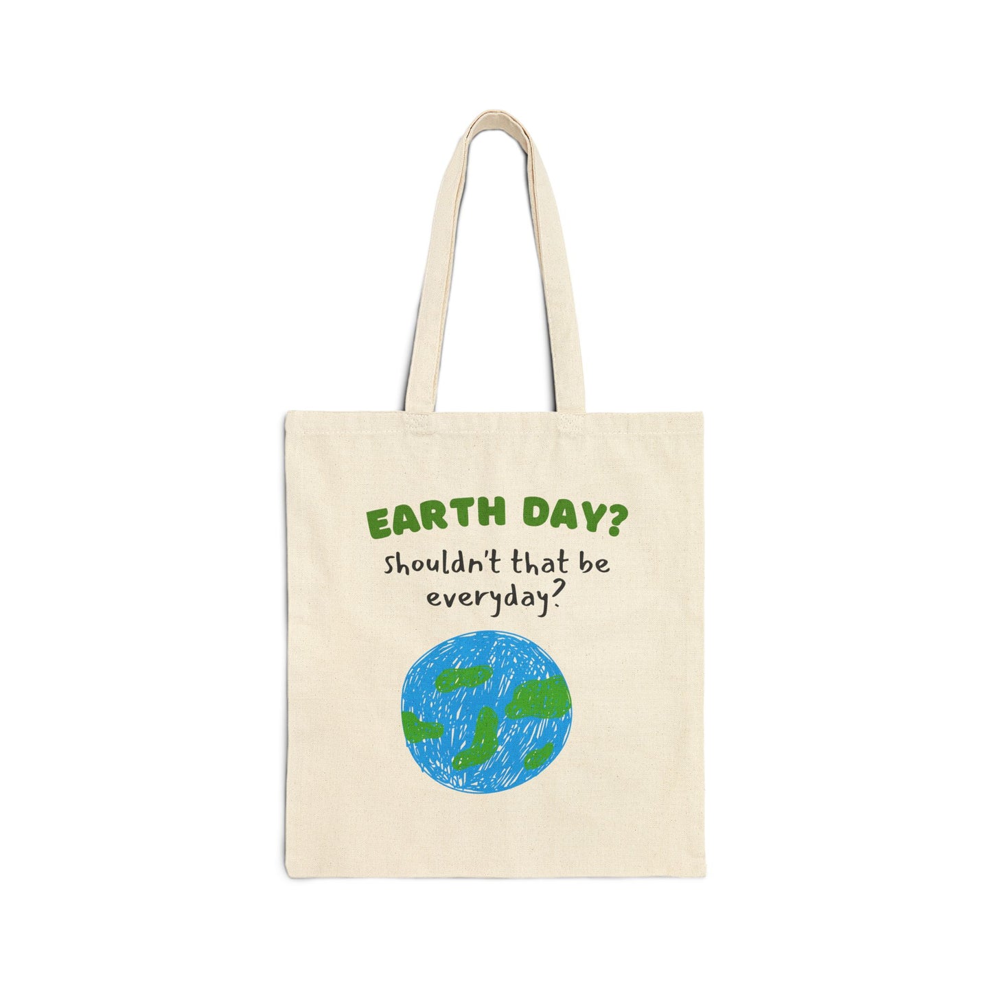 Earth Day Cotton Tote Bag