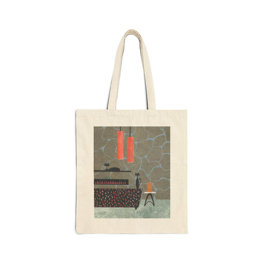 Retro Cat Tote Bag