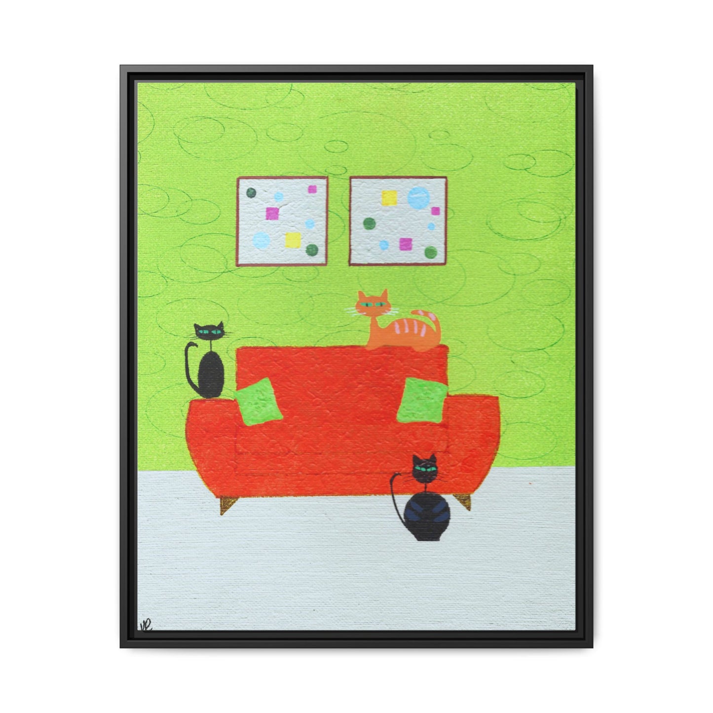 Triple Threat Vintage Inspired Framed Canvas Print