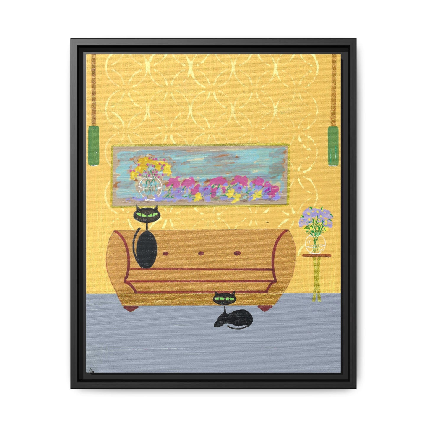 1977 Charm Framed Canvas Print
