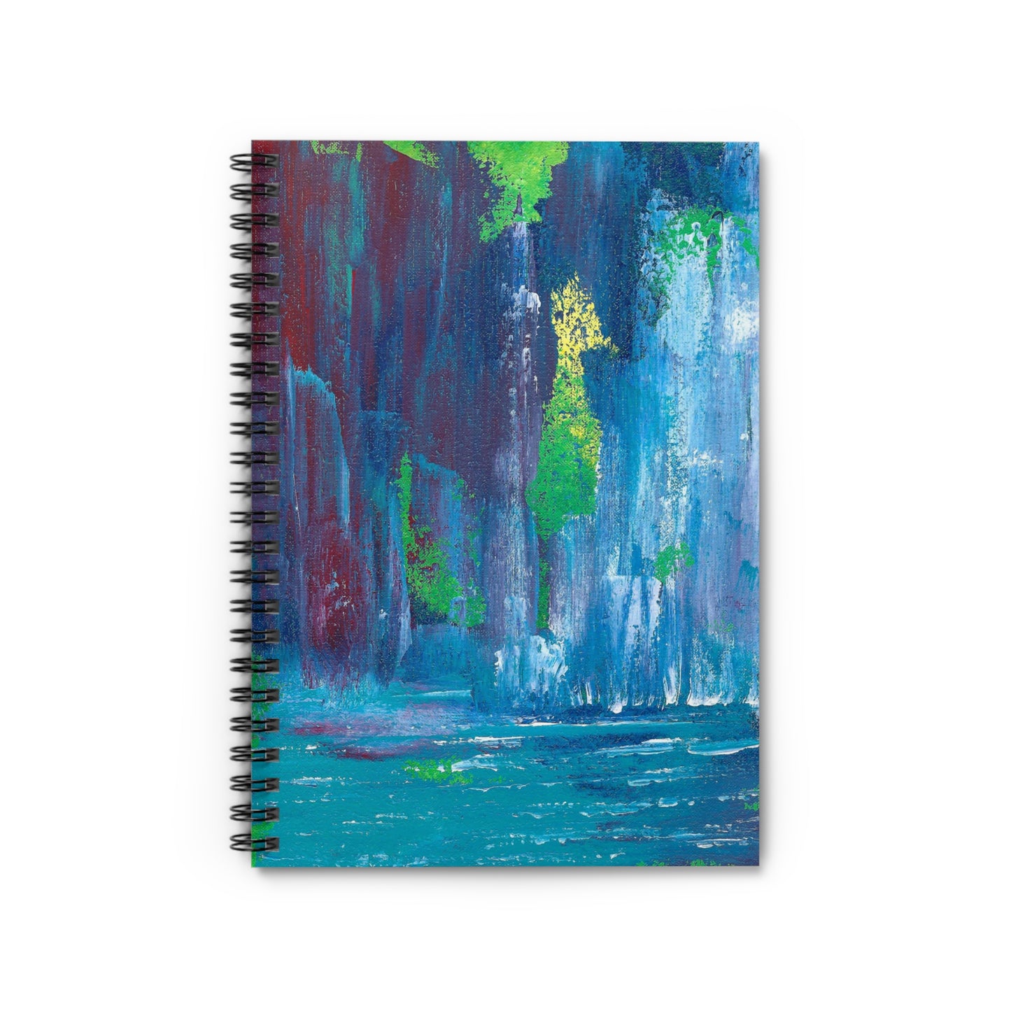 Everyday Journal For Your Daily Thoughts, And Dreams. A Waterfall Abstract Design