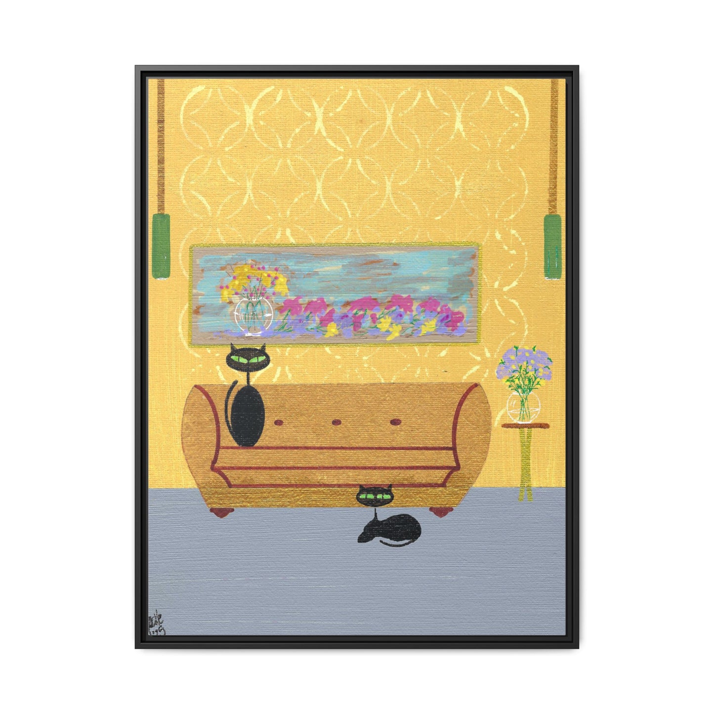 1977 Charm Framed Canvas Print