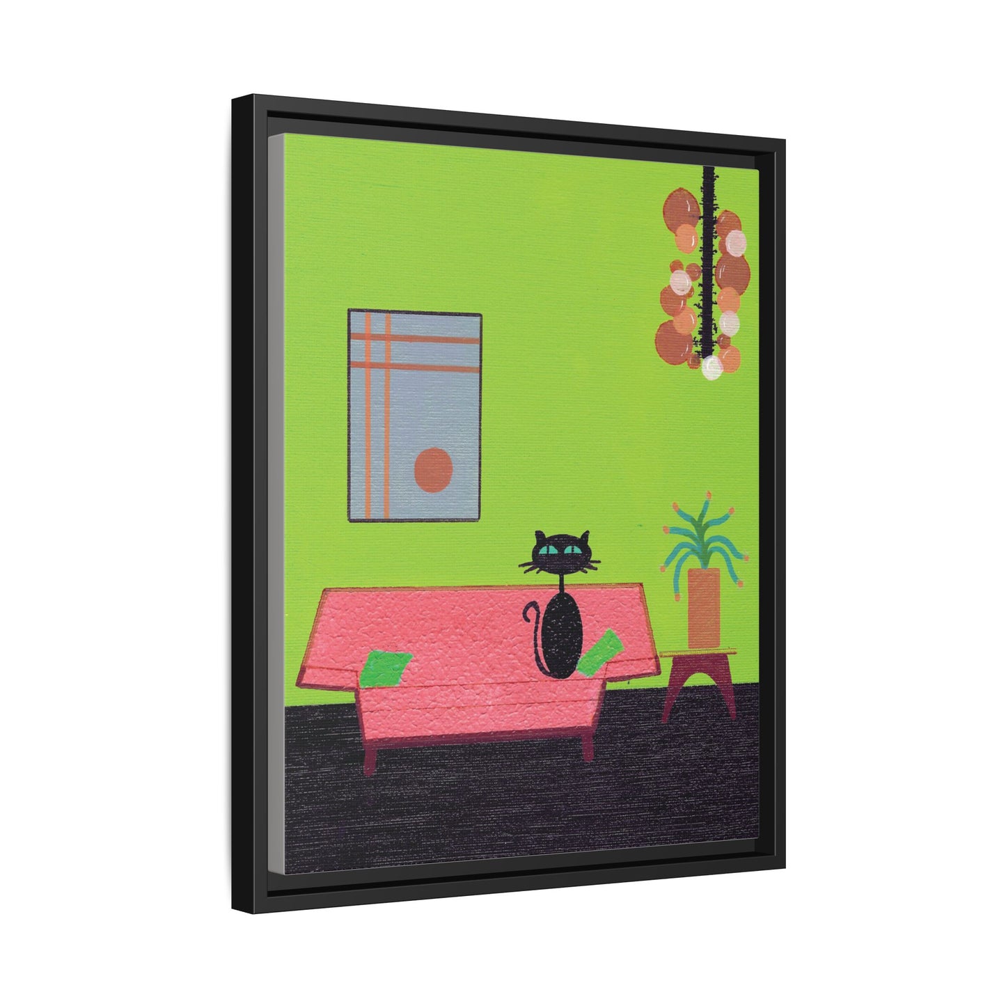 Look Who's Being Good Vintage Inspired Framed Canvas Art