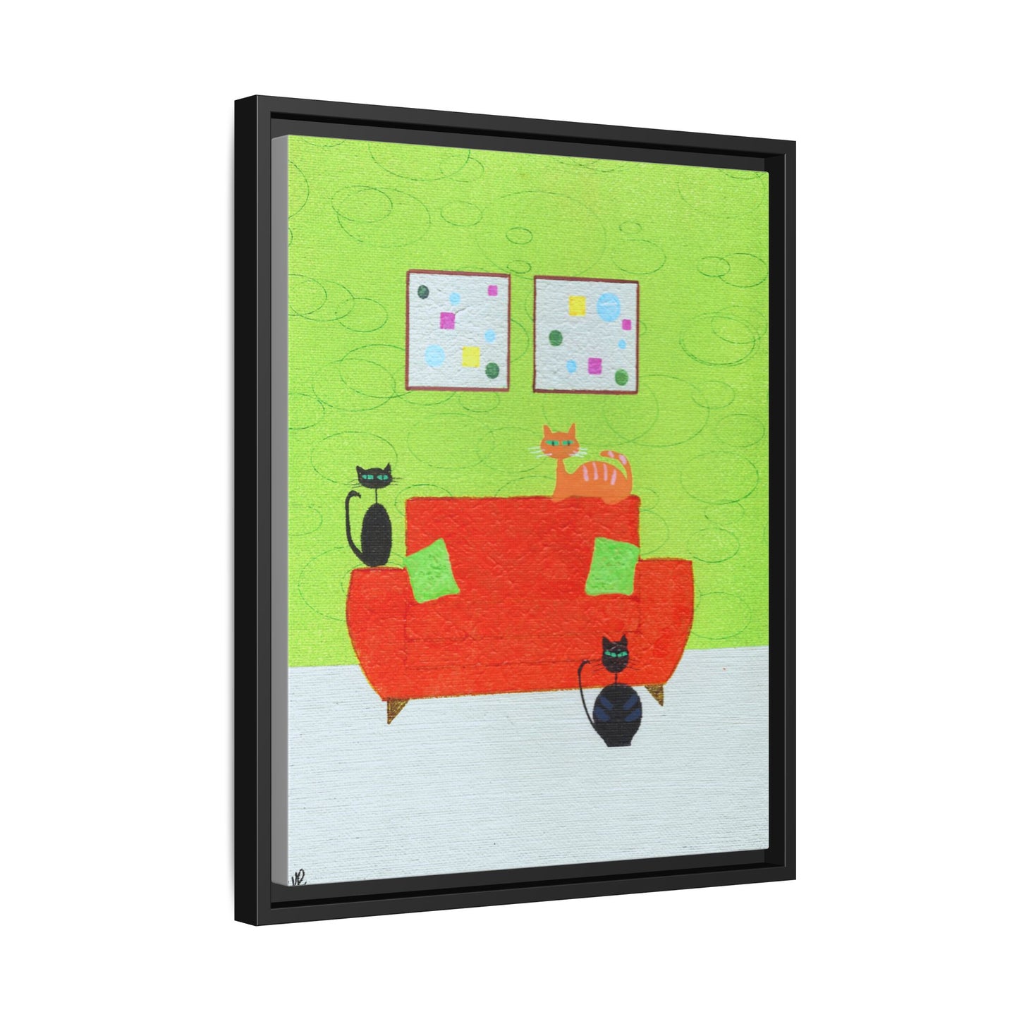 Triple Threat Vintage Inspired Framed Canvas Print