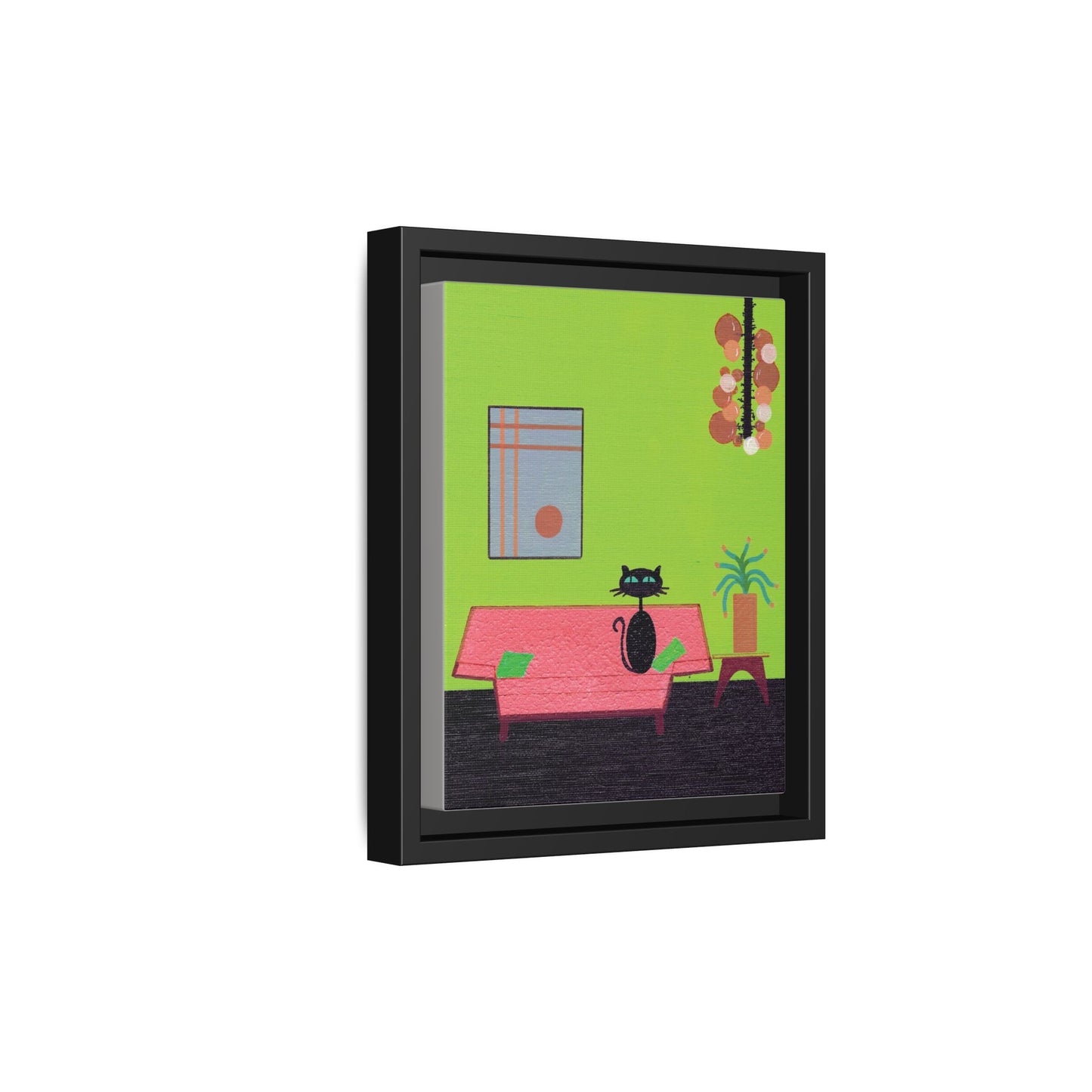 Look Who's Being Good Vintage Inspired Framed Canvas Art