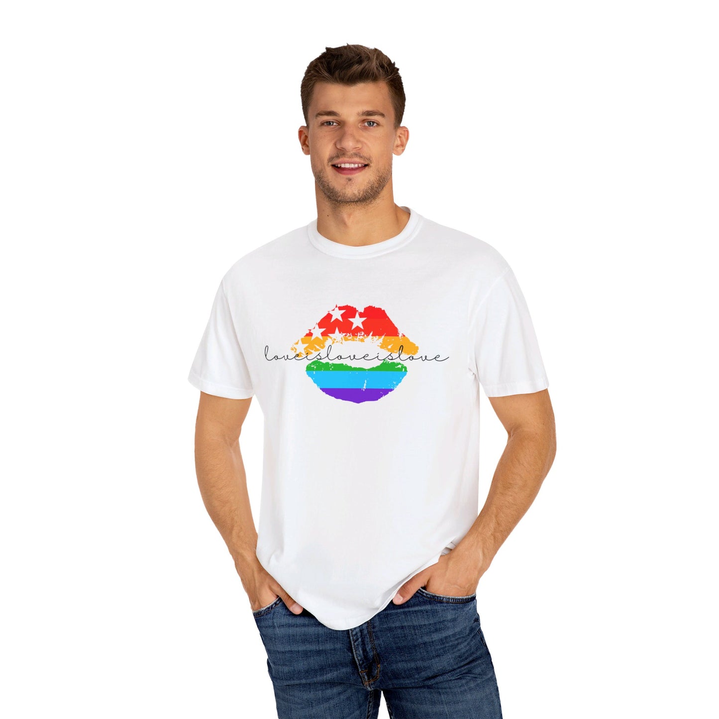 Pride Lips Tee, Love Is Love, Celebrating All Love LGBTQ+