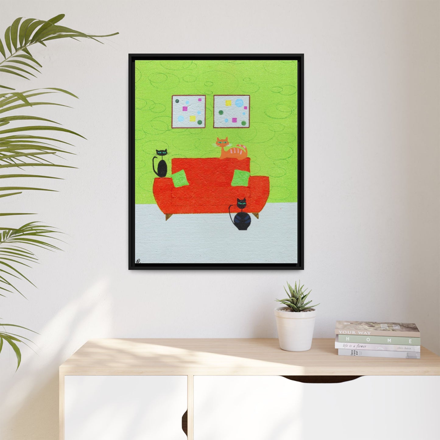 Triple Threat Vintage Inspired Framed Canvas Print