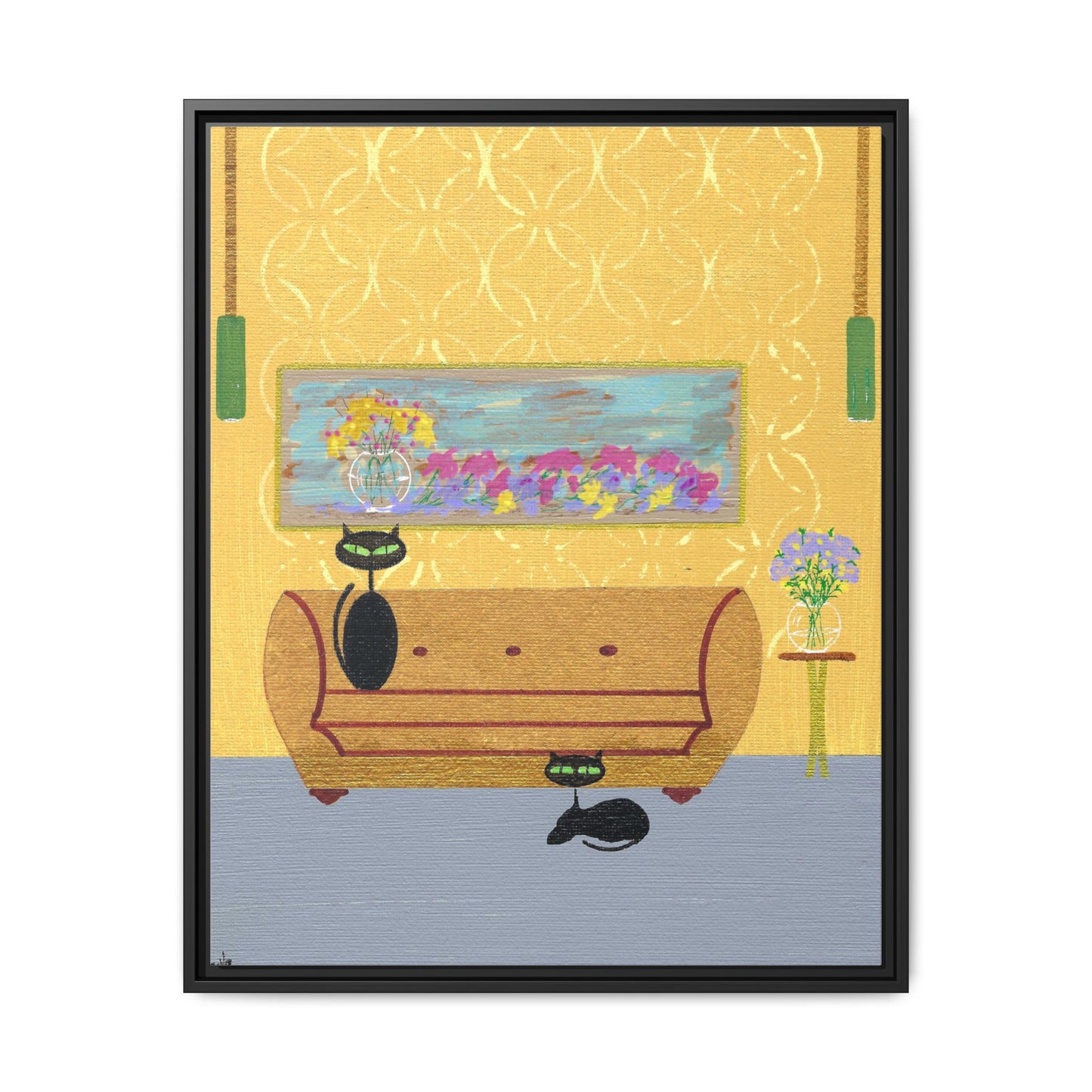 1977 Charm Framed Canvas Print