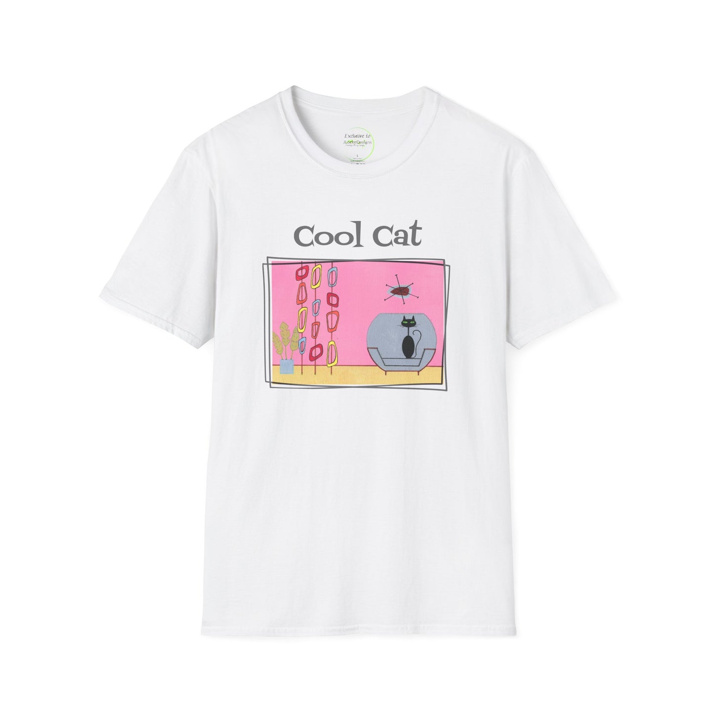 Cool Cat T-Shirt With Vintage Art