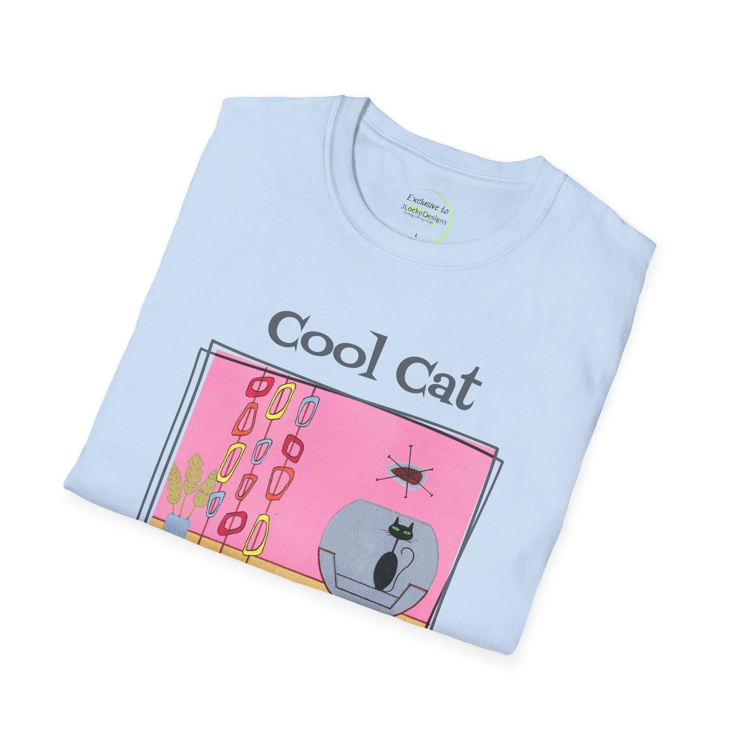 Cool Cat T-Shirt With Vintage Art