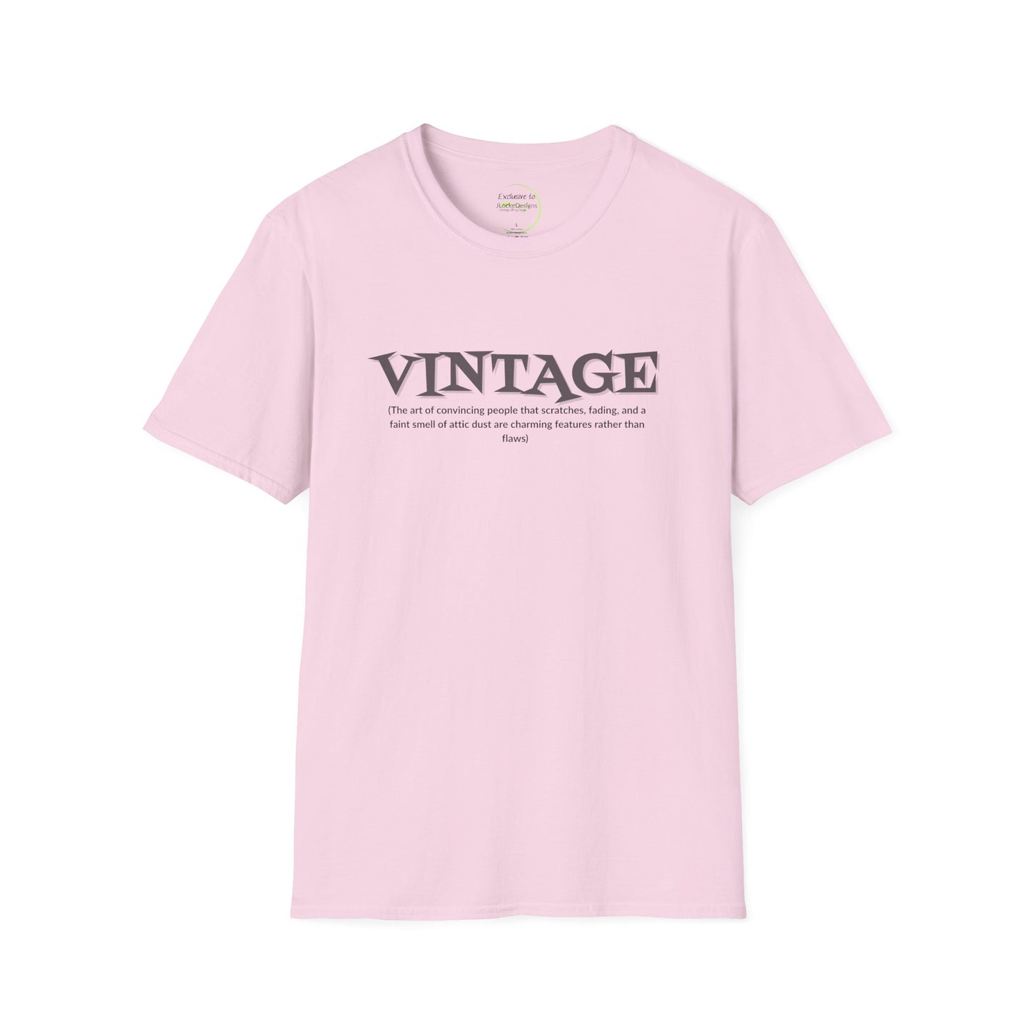 Vintage Definition T-Shirt — Text-Only Retro Typography Shirt