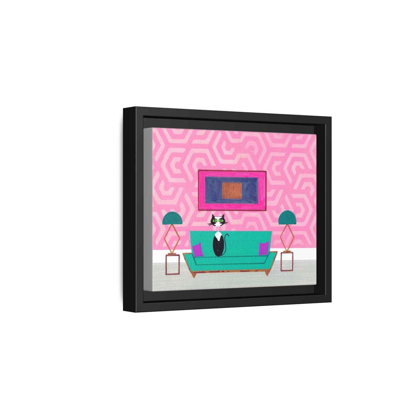 Mr. Tuxedo Framed Vintage Inspired Cat Art