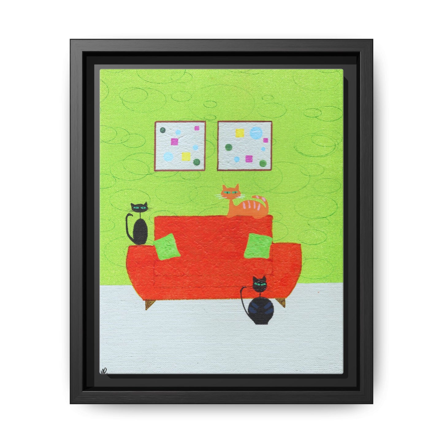 Triple Threat Vintage Inspired Framed Canvas Print