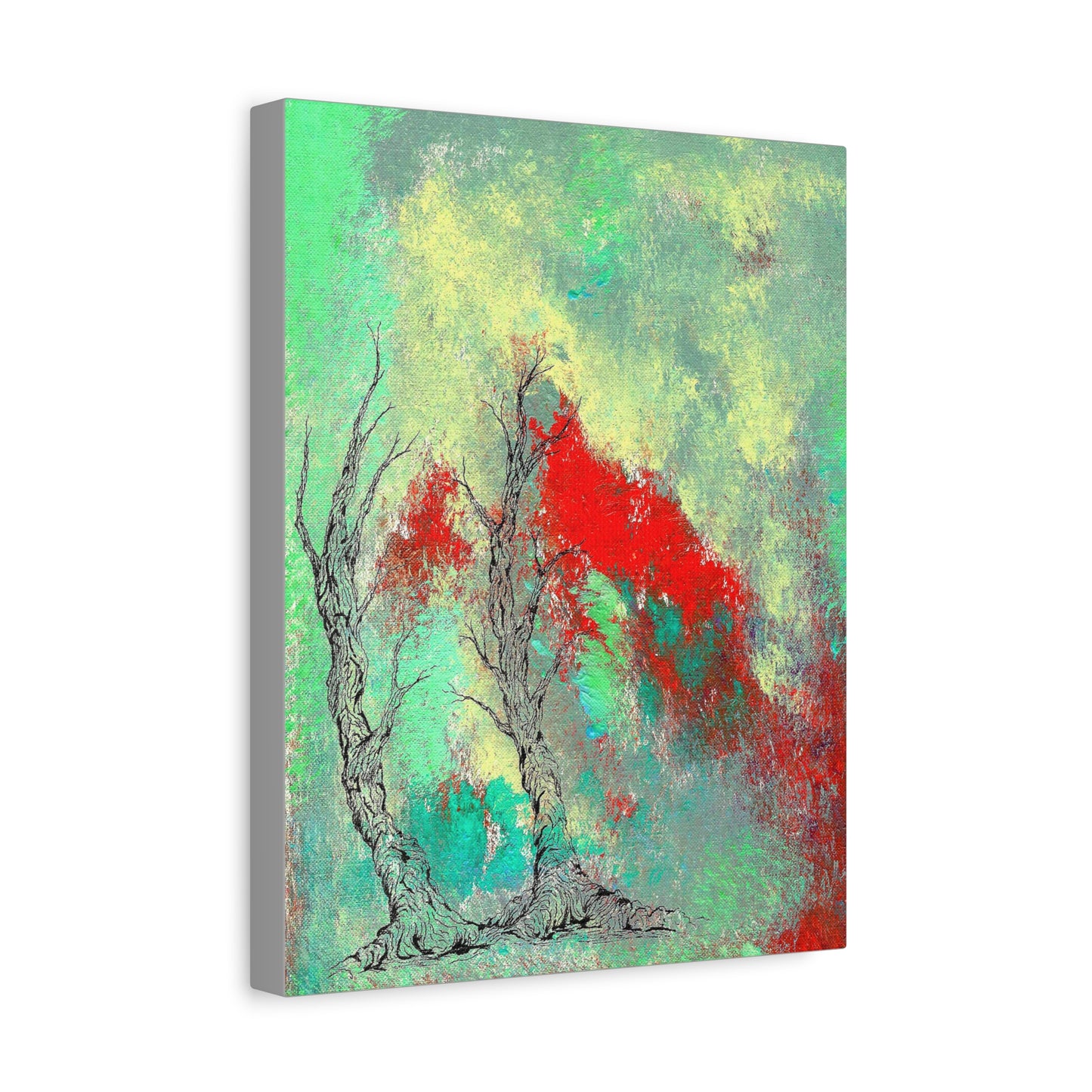 Titled "Retro Done This Way" Abstract On Canvas