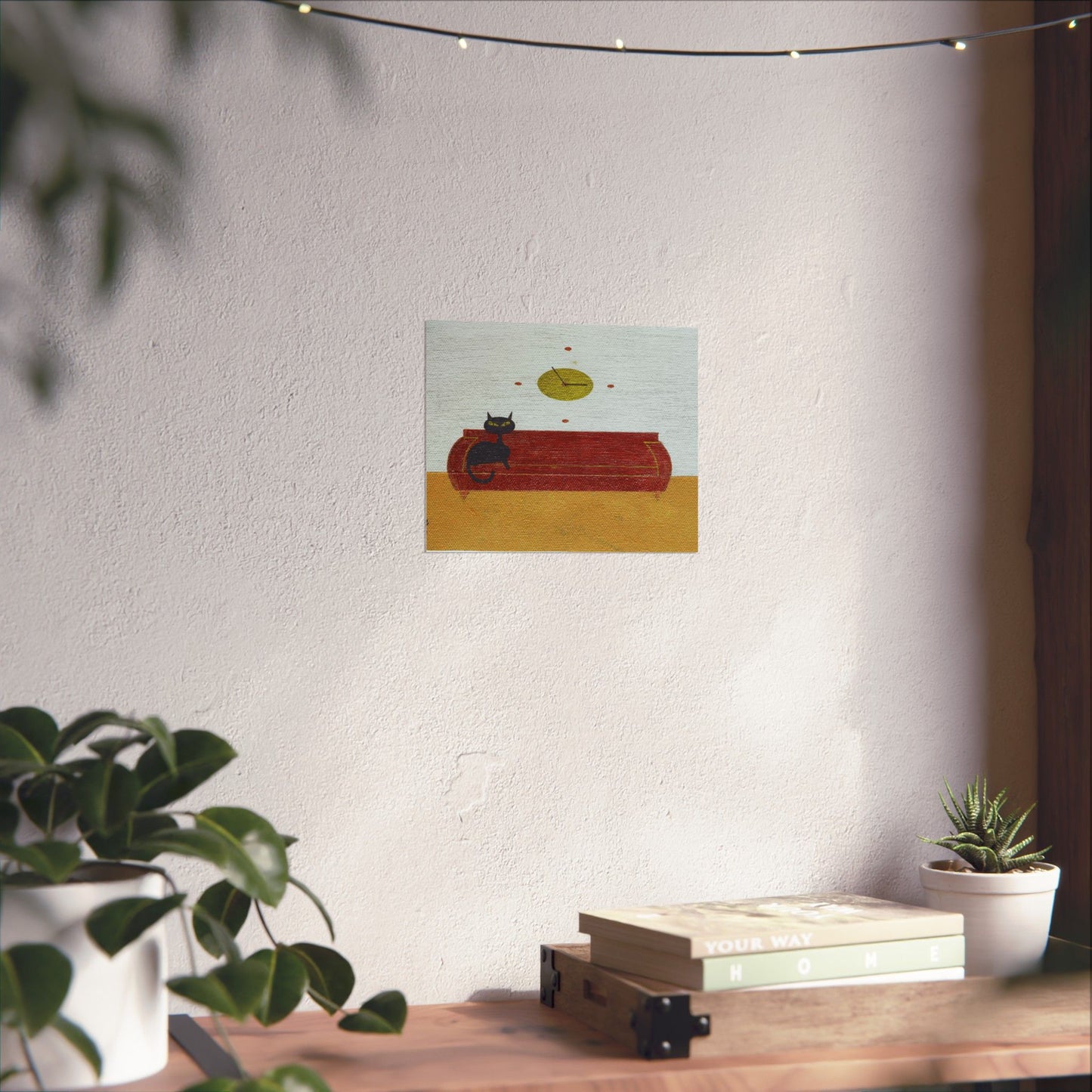 Poster - Vintage Inspired Cat Art Titled Time To Eat