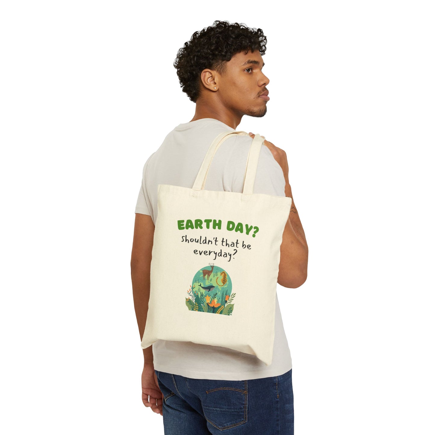 Earth Day Cotton Tote