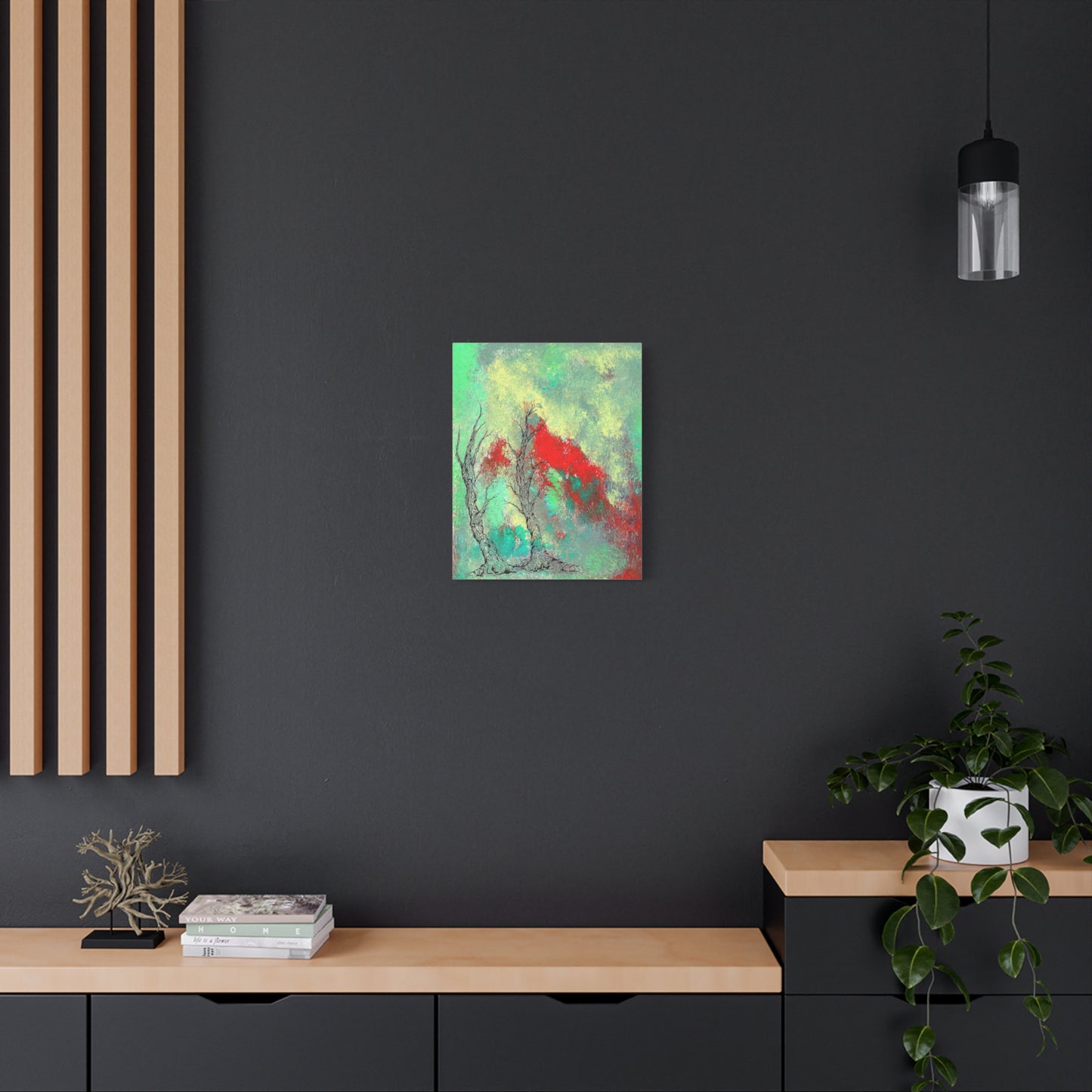 Titled "Retro Done This Way" Abstract On Canvas