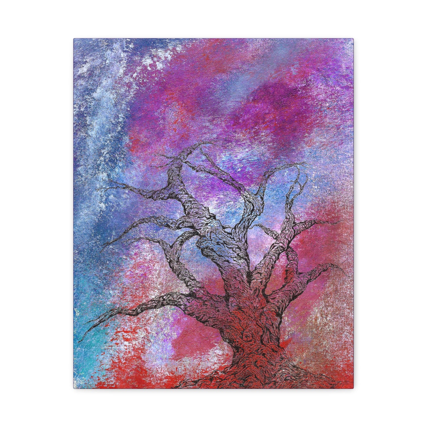 Titled "When Trees Dream" Abstract On Canvas