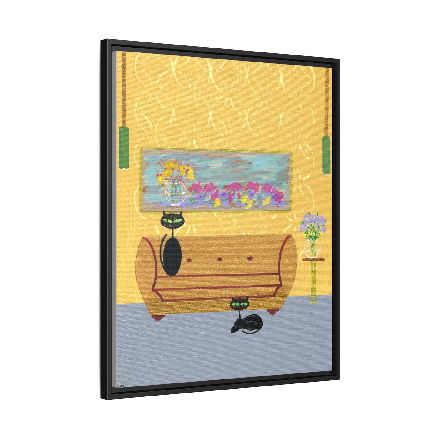 1977 Charm Framed Canvas Print