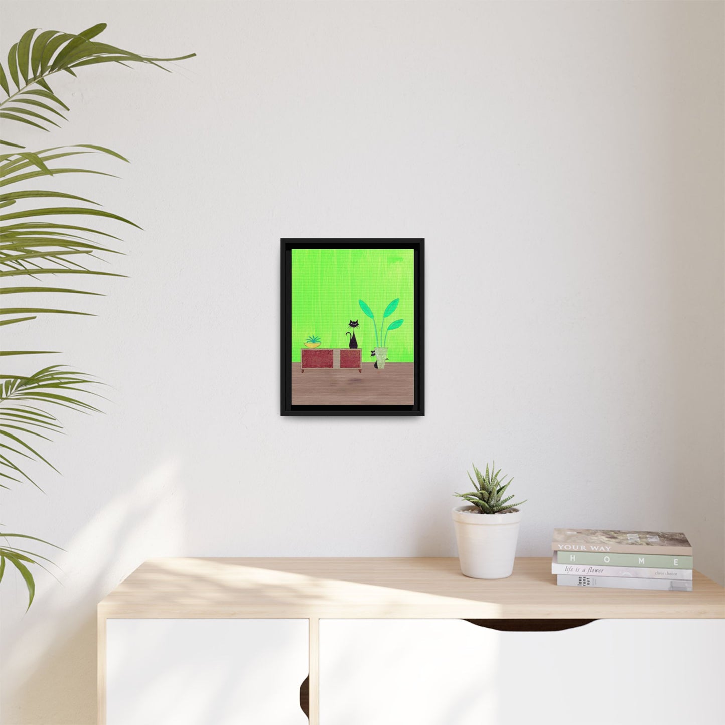 Peek-A-Boo Vintage Inspired Framed Canvas Print