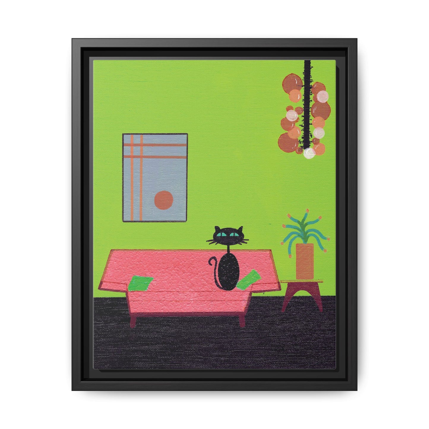 Look Who's Being Good Vintage Inspired Framed Canvas Art