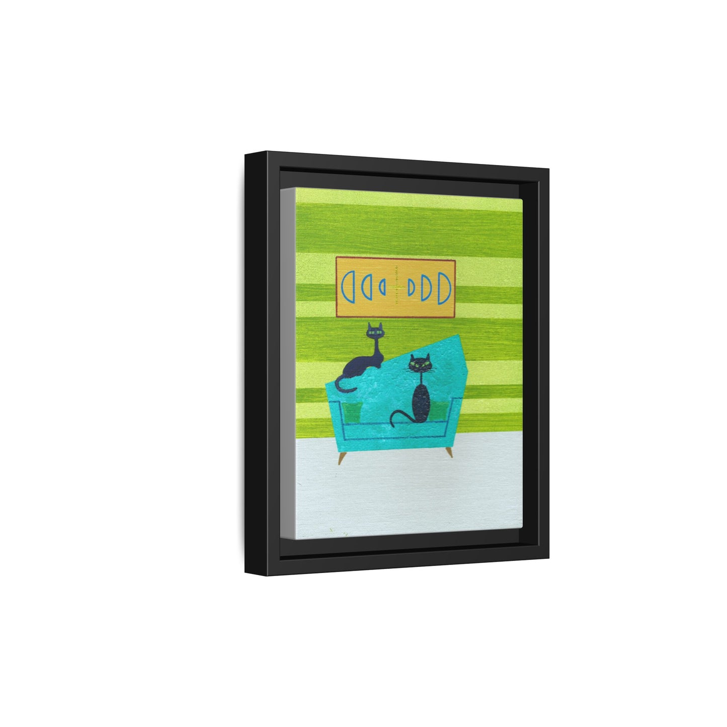 Just The Two Of Us Vintage Inspired Framed Canvas Print