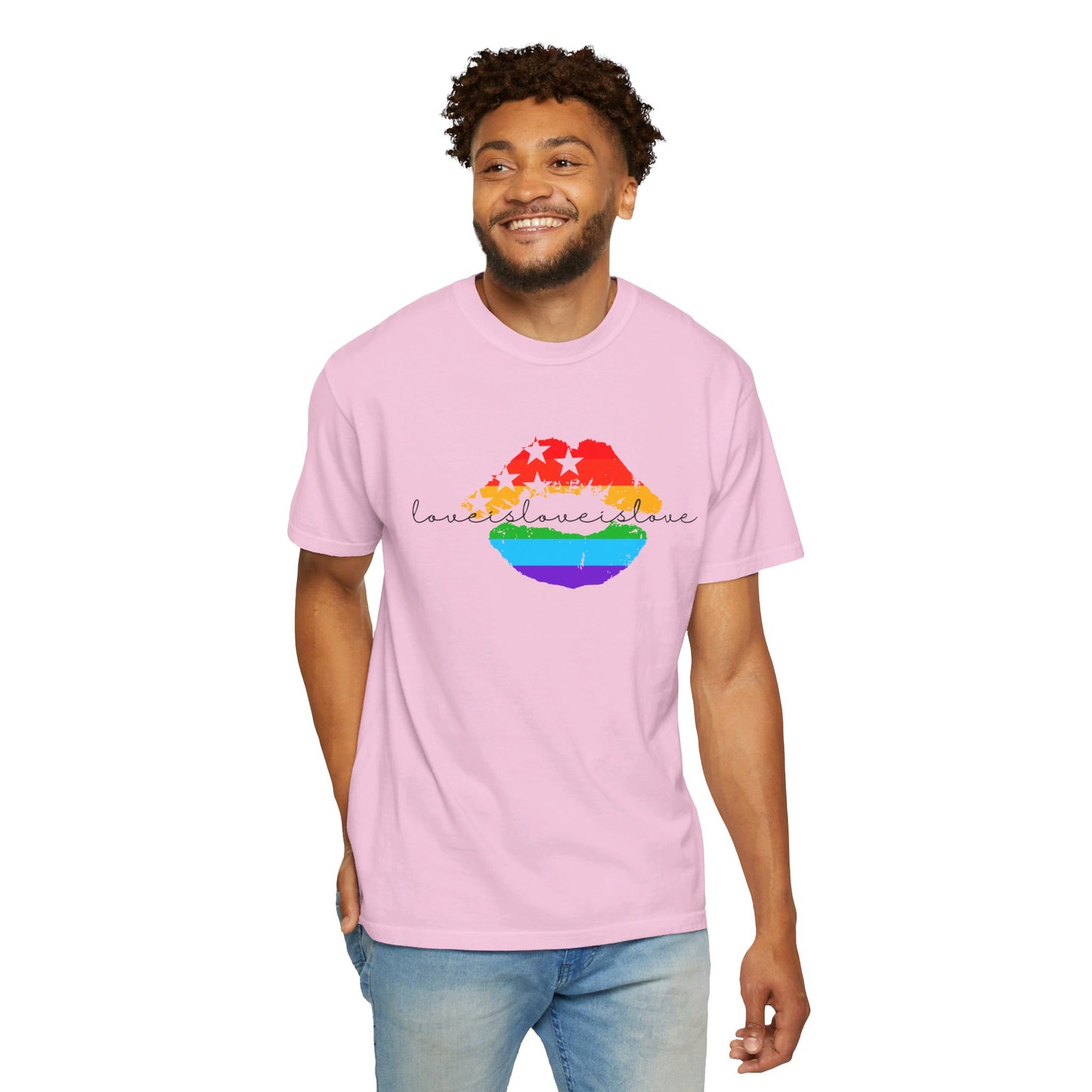 Pride Lips Tee, Love Is Love, Celebrating All Love LGBTQ+