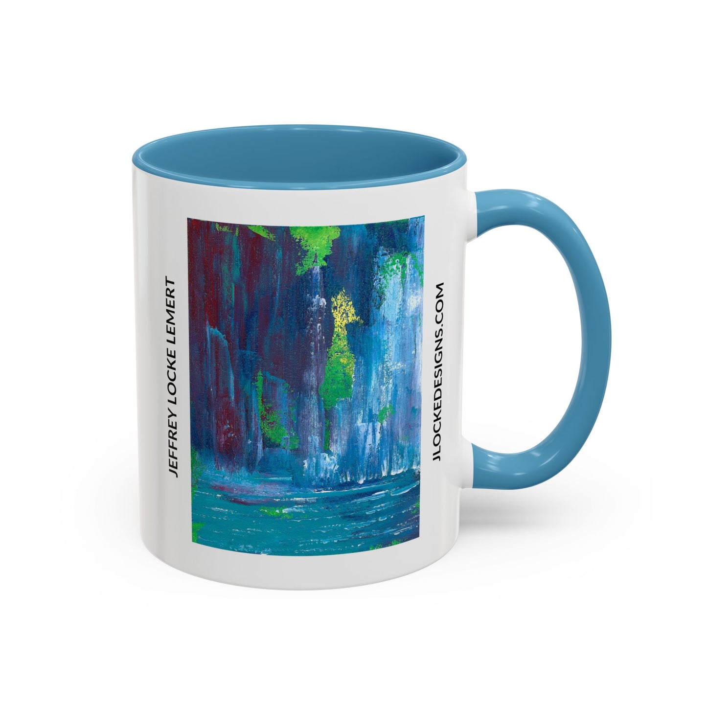 Coffee Mug With Original Art Design Waterfall
