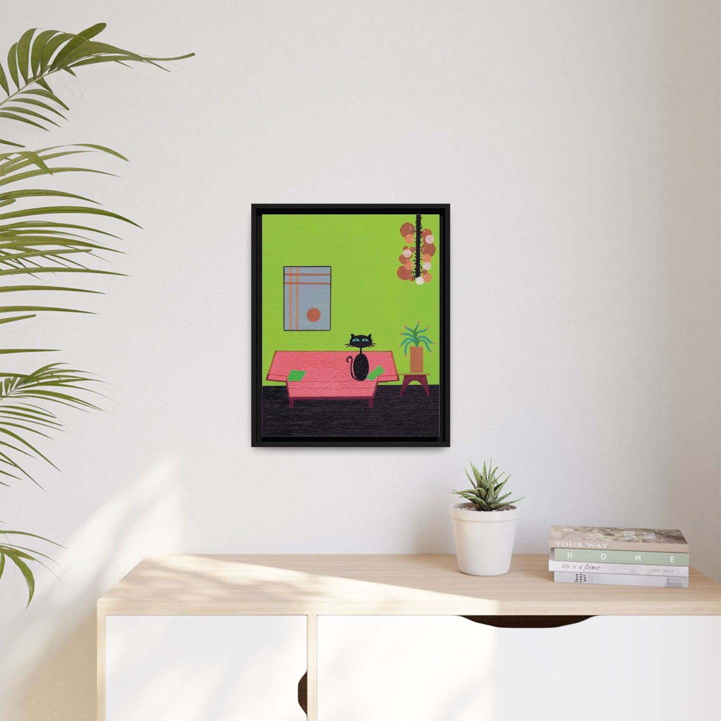 Look Who's Being Good Vintage Inspired Framed Canvas Art