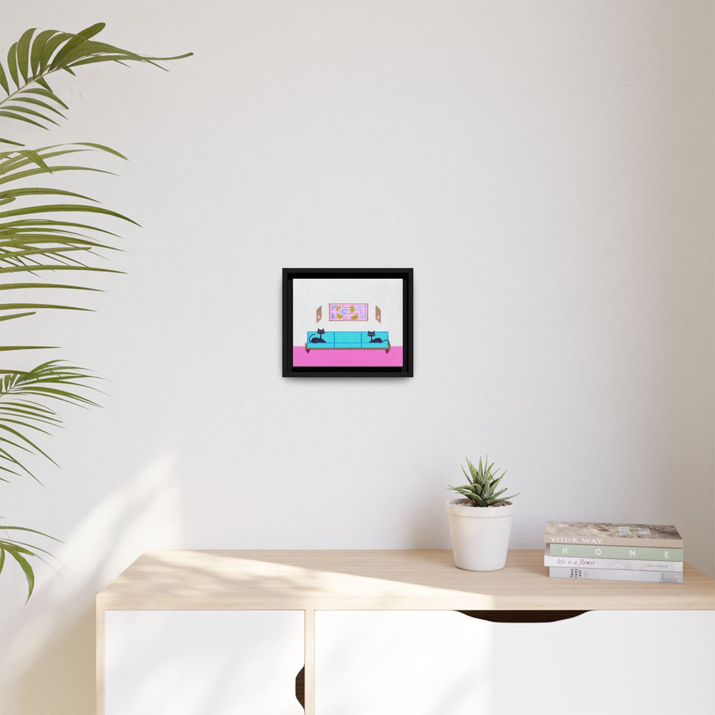 Well Behaved Vintage Inspired Framed Canvas Print