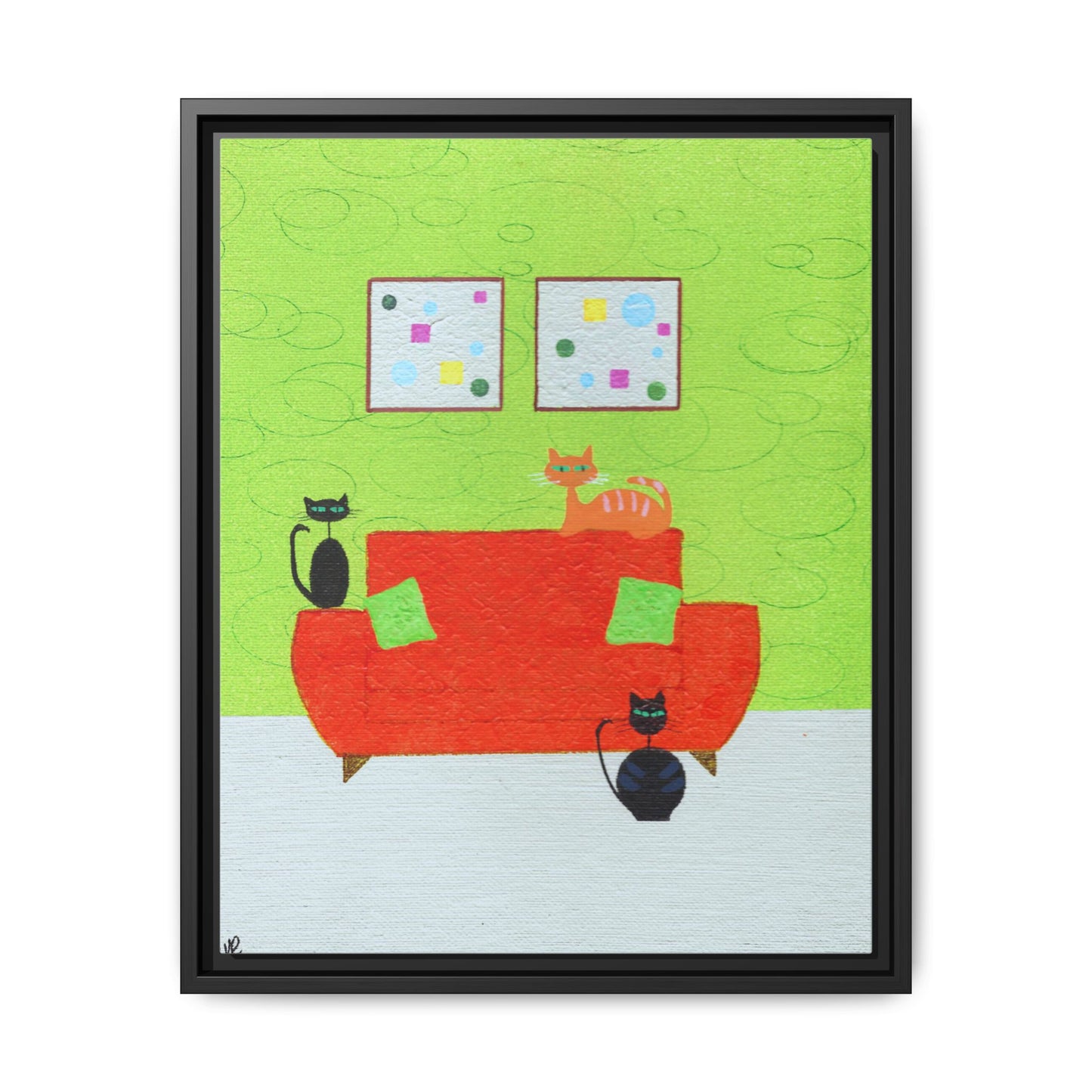 Triple Threat Vintage Inspired Framed Canvas Print