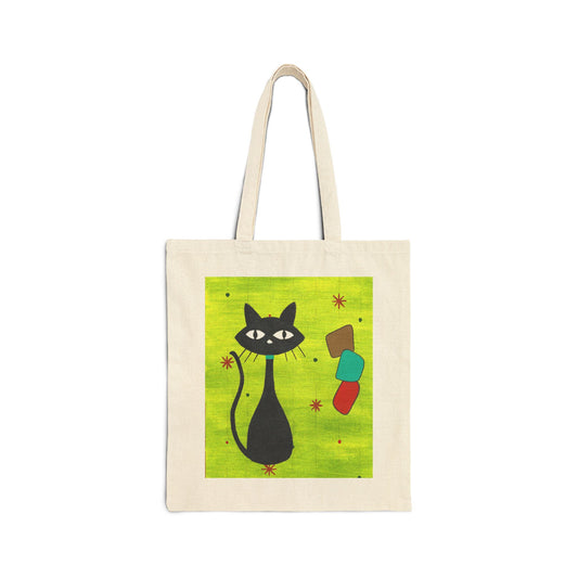 Retro Cat Tote Bag