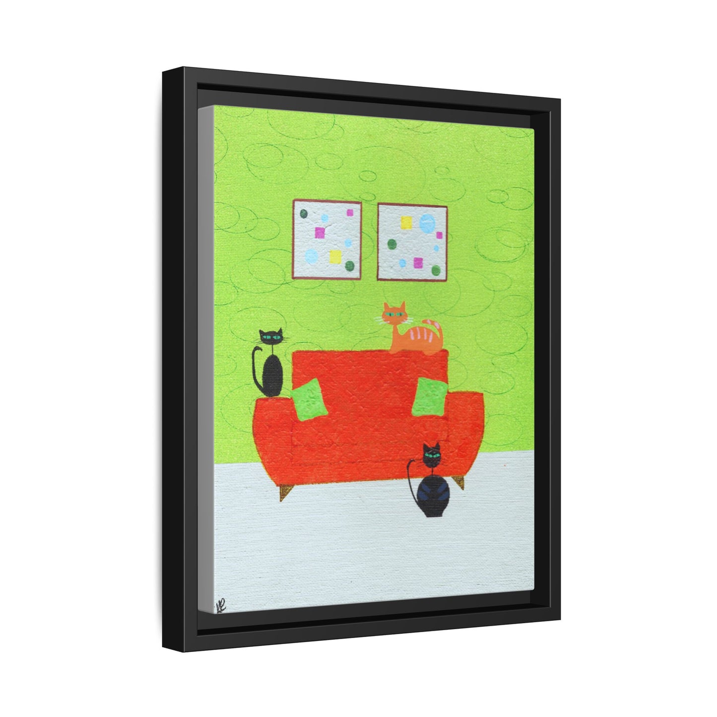 Triple Threat Vintage Inspired Framed Canvas Print