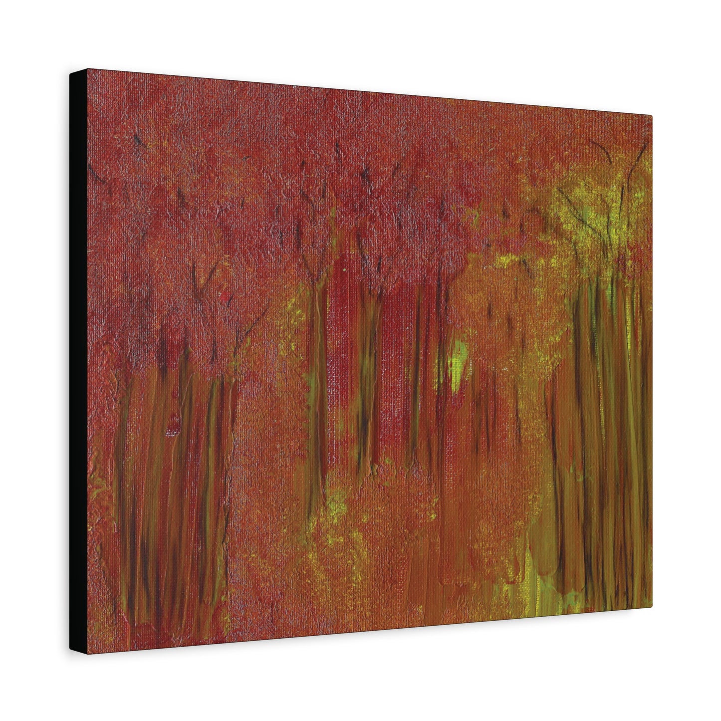 Titled The Whispering Forest Abstract On Canvas