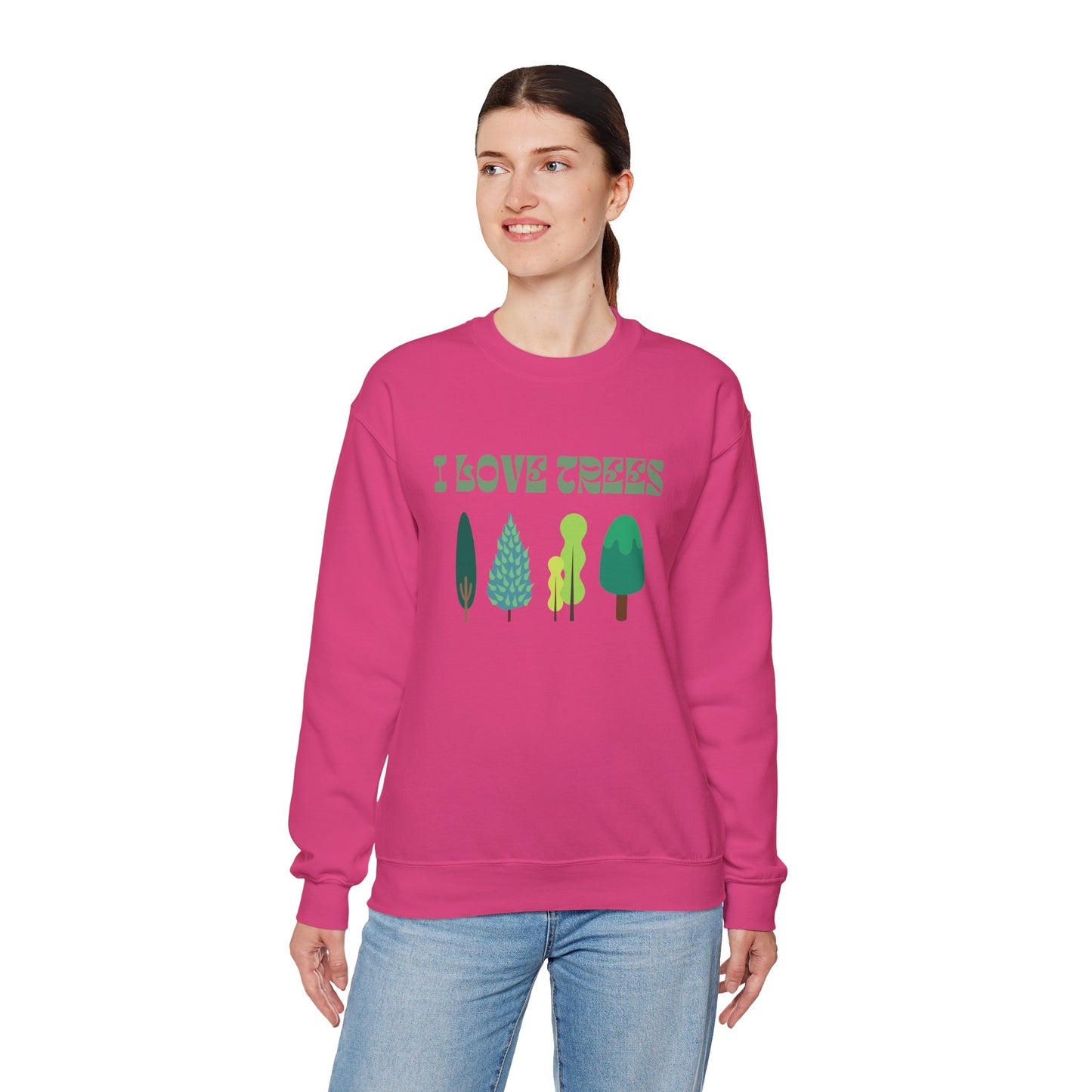 I Love Trees Sweatshirt Unisex In Multiple Colors