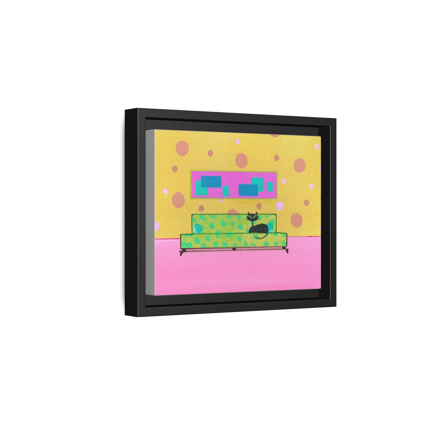 Well Behaved Vintage Inspired Framed Canvas Print