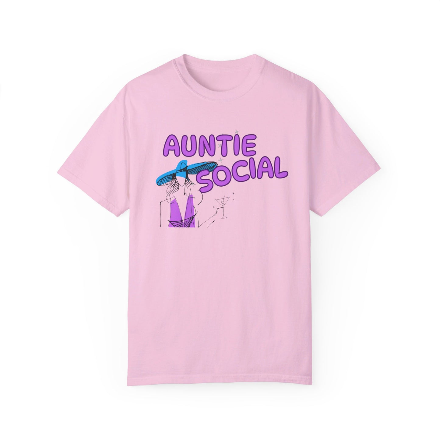 Funny Auntie Social Unisex T-shirt - Great Family Gift