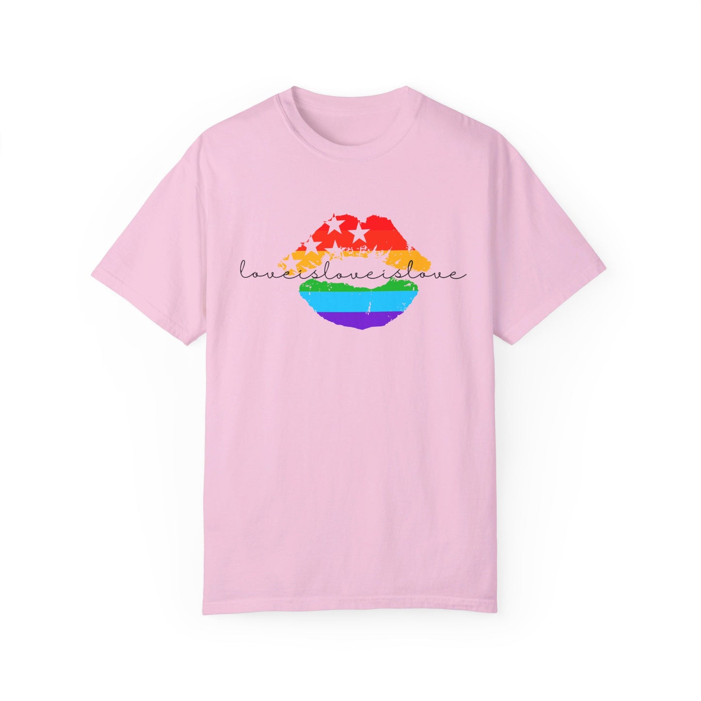 Pride Lips Tee, Love Is Love, Celebrating All Love LGBTQ+