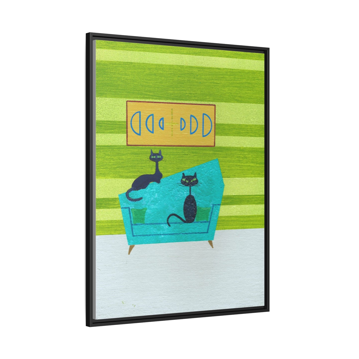 Just The Two Of Us Vintage Inspired Framed Canvas Print
