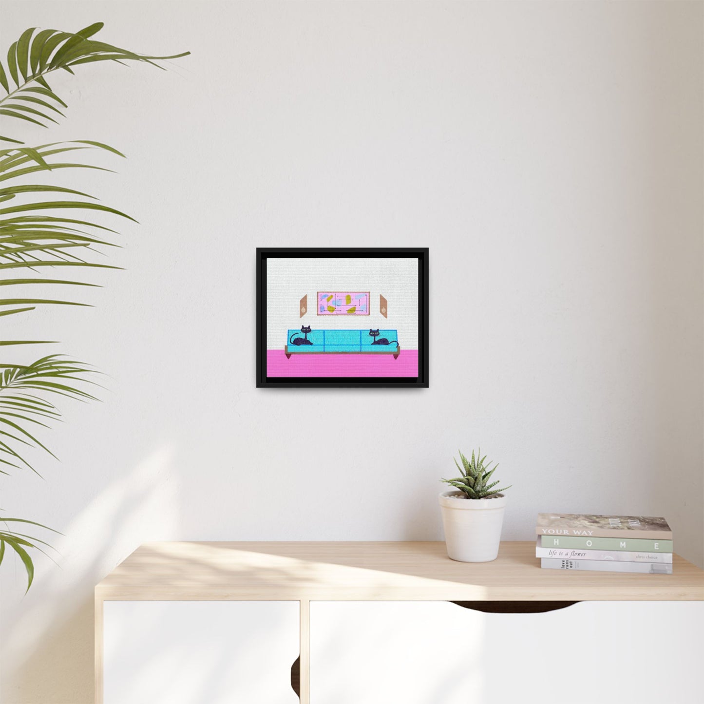 Well Behaved Vintage Inspired Framed Canvas Print